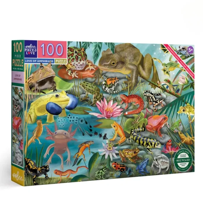100 Piece Puzzle – Love of Amphibians