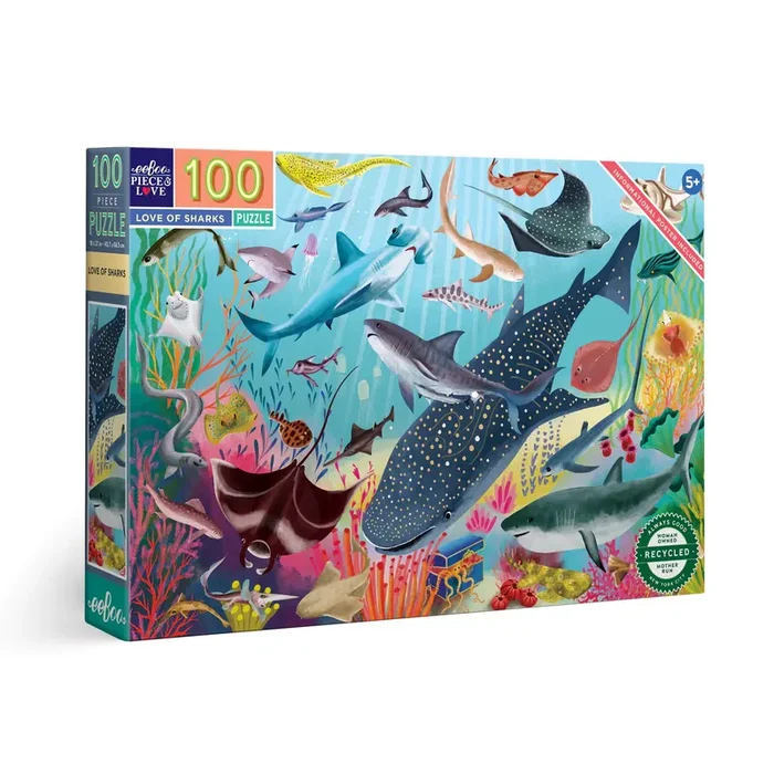 100 Piece Puzzle – Love Of Sharks