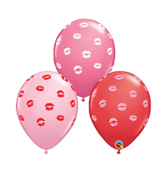 11 ” Kisses Valentine Latex Balloon (10 Pack)