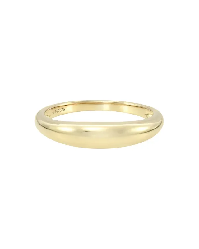 14k Gold Dome Band Ring