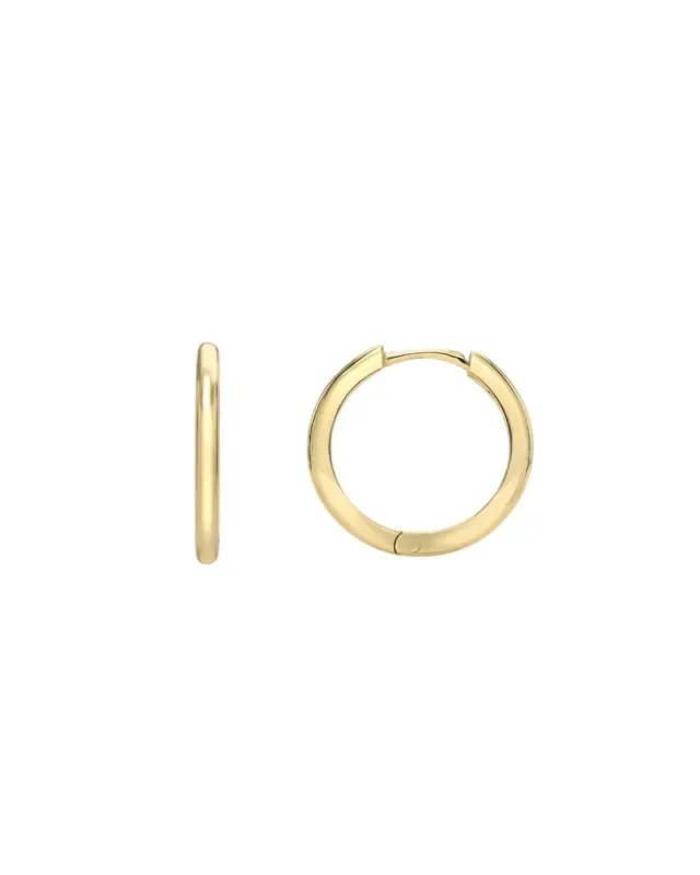 14k Gold Large Huggie Earrings