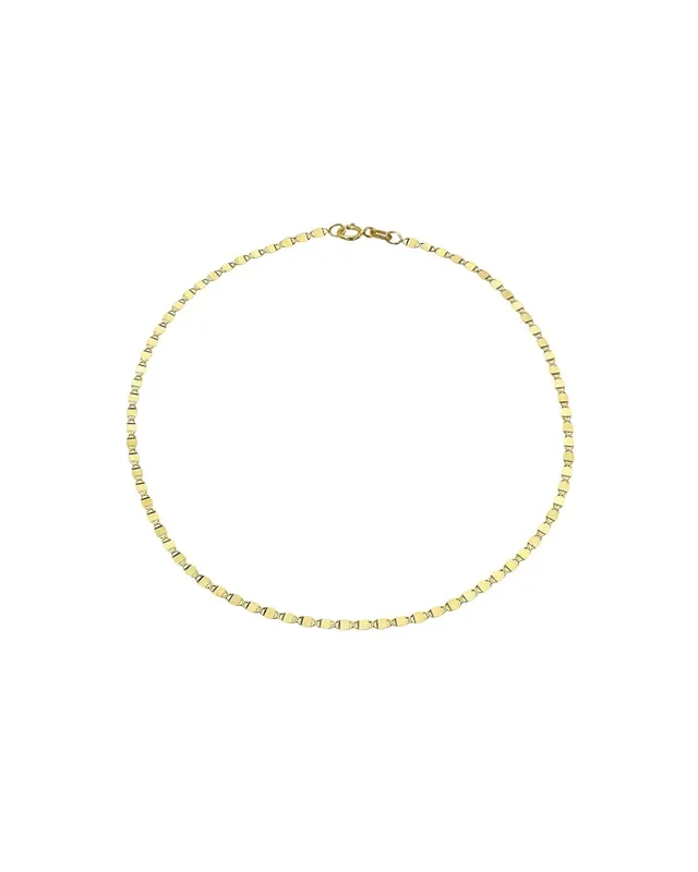 14k Gold Mirror Chain Bracelet