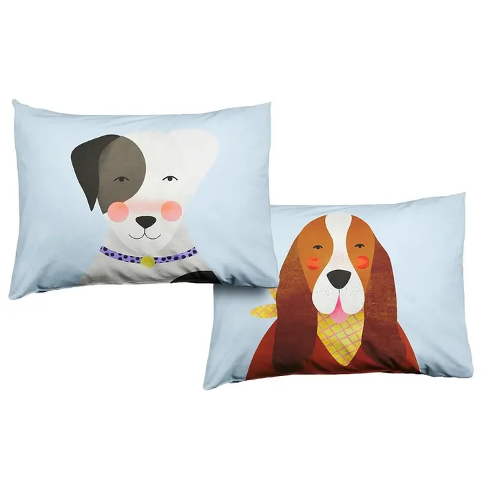 2-pack Dog Print Standard Size Pillowcases