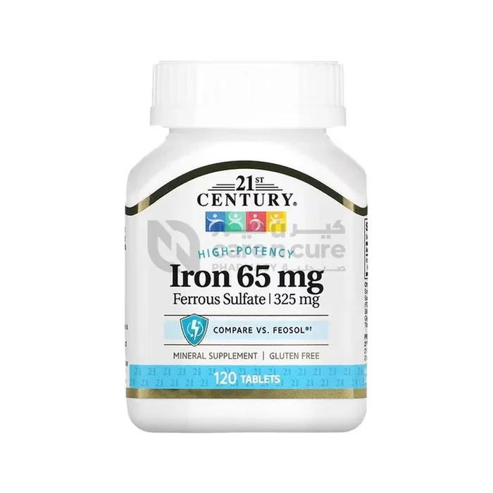 21st Century Iron 65 mg 120 Pieces – Buy 1 Get 1