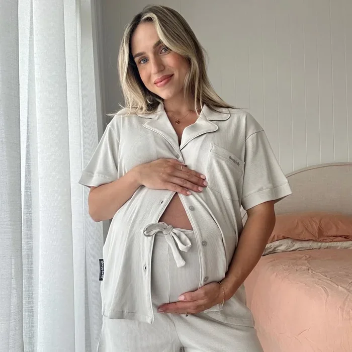 3-Piece Maternity Pyjama Set (Top, Shorts & Pants)