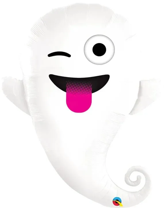 34 ” Emoji Ghost Balloon