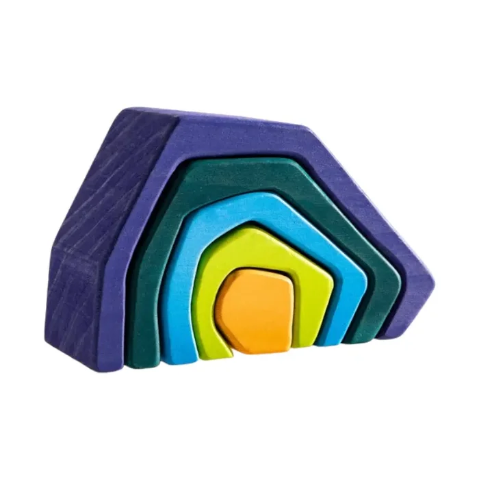 5 Pcs stone Caves Stacking Blocks