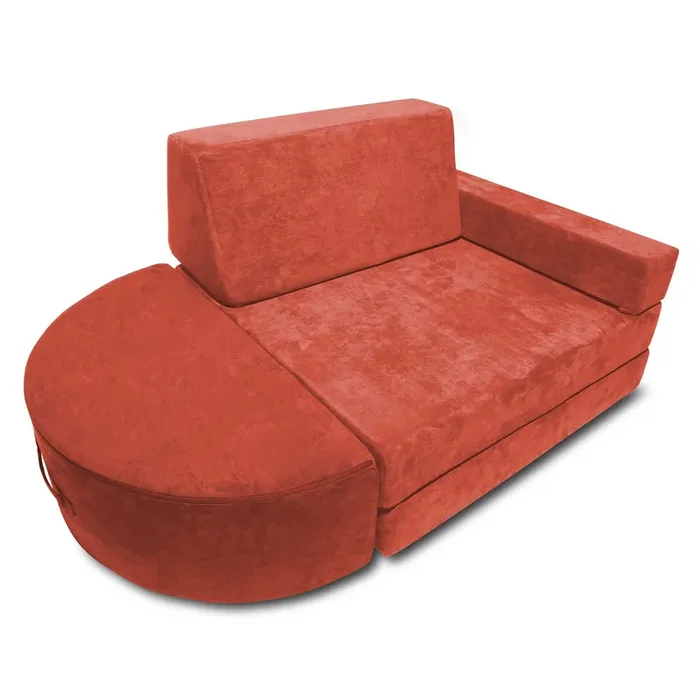 5 Piece Soft Furniture Playset Modular Microsuede Foam Play Couch For Creative Kids