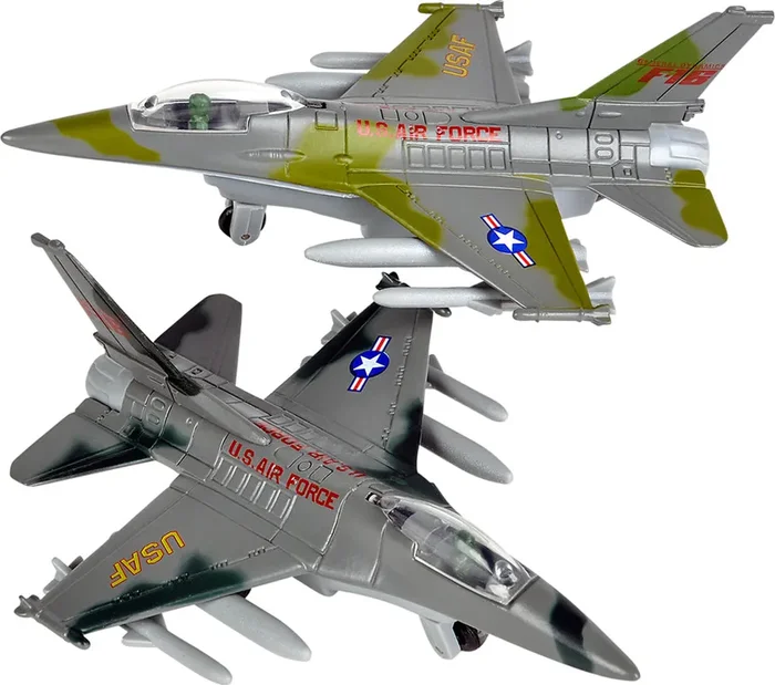 6 ” Die-cast Pull Back F-16 Fighting Falcon