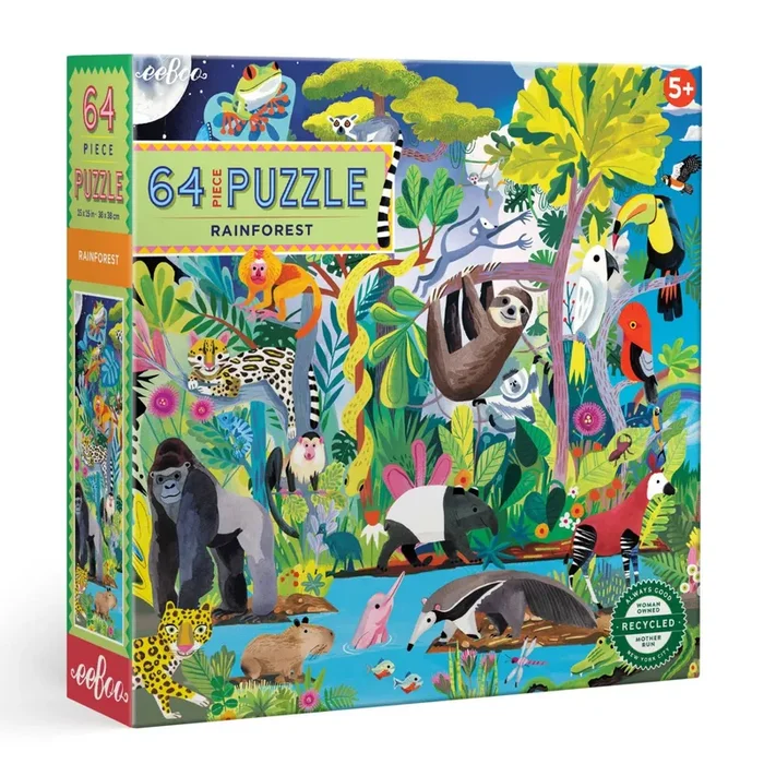64 Piece Puzzle – Rainforest