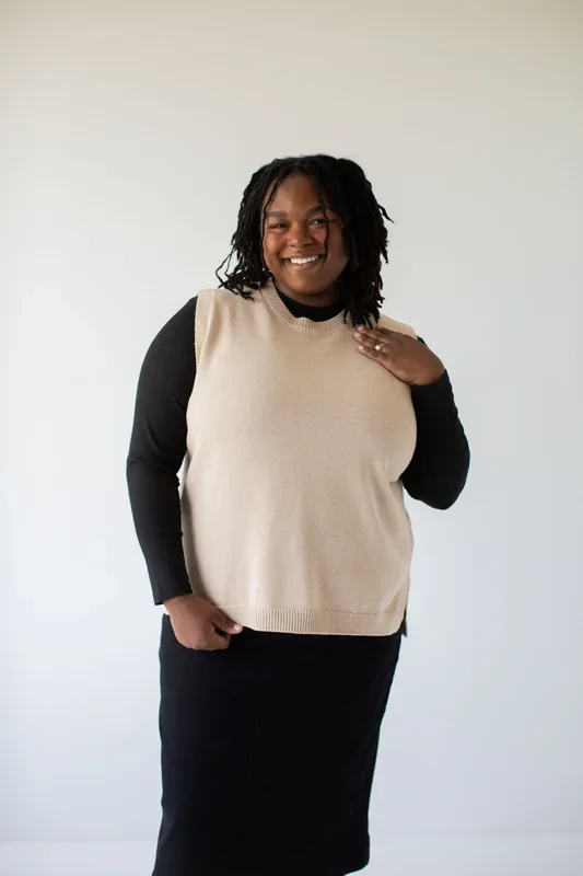 ‘Ashton’ Cotton Pullover Sweater Vest FINAL SALE