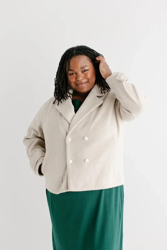 ‘Felicia’ Double Breasted Peacoat