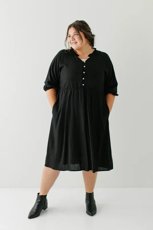 ‘Kenzi’ Ruffle Detail Knee Length Dress