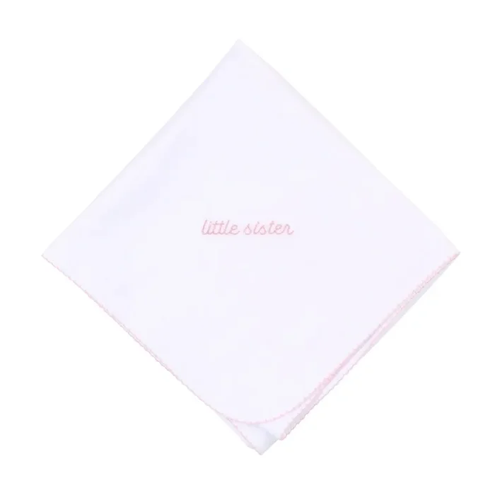 ‘Little Sister’ Receiving Blanket