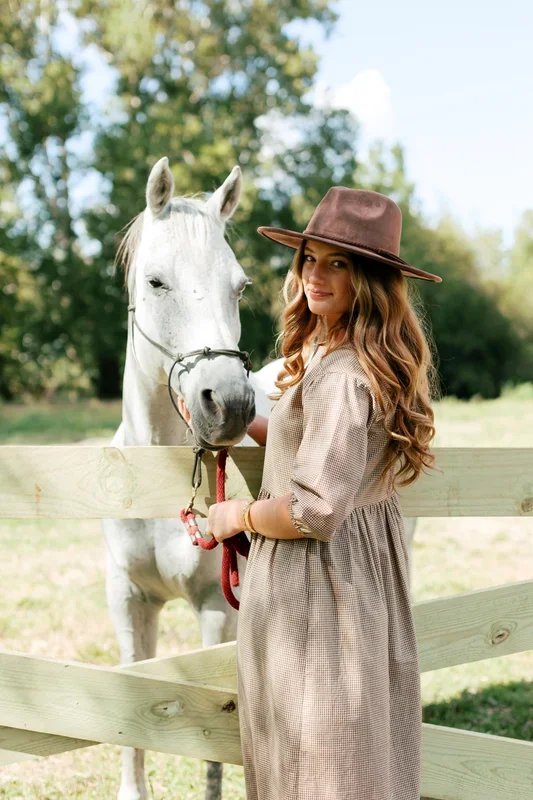 ‘Luke’ Faux Suede Braided Band Fedora