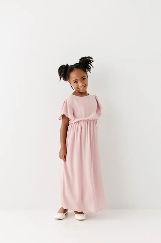 ‘Naomi’ Girl Chiffon Maxi Dress