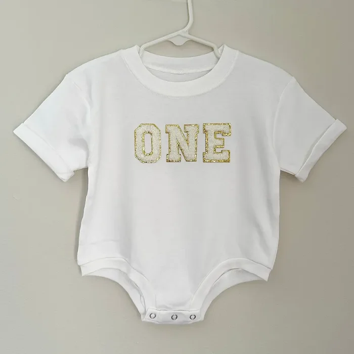 ‘one’ Bubble Romper