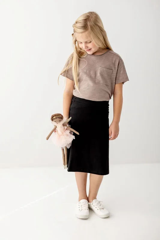 ‘Zoey’ Girl Skort in Black