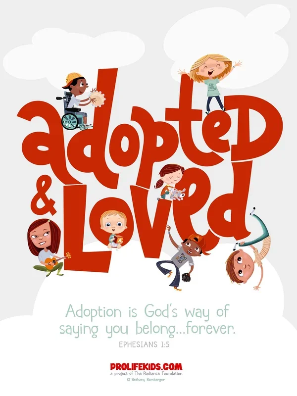 “ADOPTED AND LOVED” 18in x 24in Poster