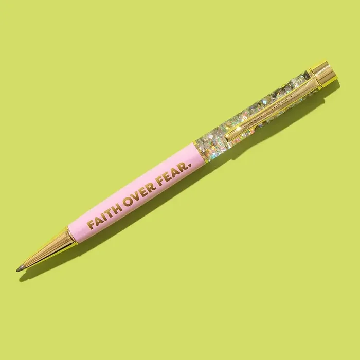 “Faith Over Fear ” Confetti Pen