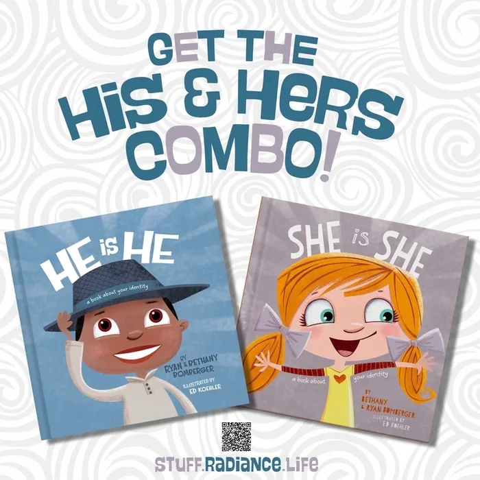 “He Is He” and “She Is She” book combo by Ryan and Bethany Bomberger