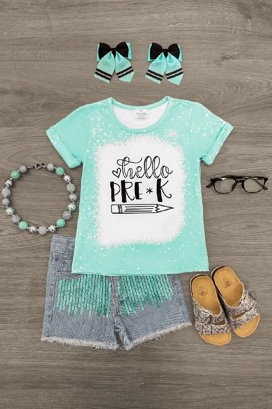 “Hello Grade ” Mint Top