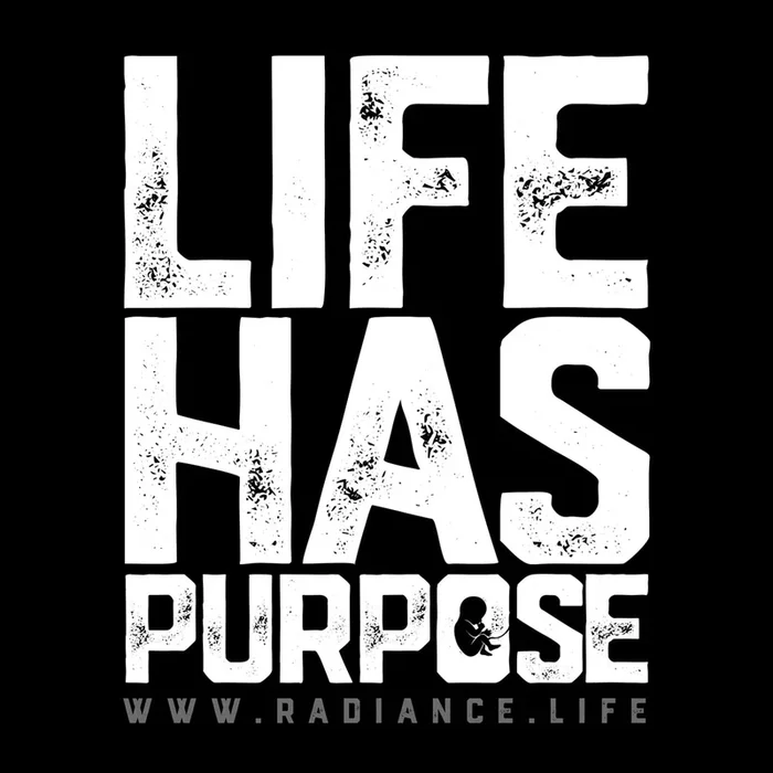 “Life Has Purpose” 2.5in x 2.5in STICKER (black)