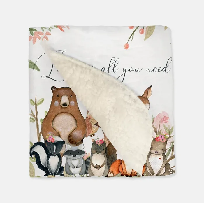 “love Is All You Need ” – Vintage Baby Blanket
