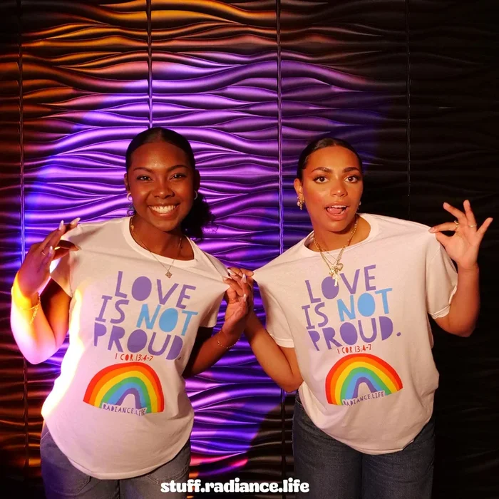 “LOVE IS NOT PROUD” Unisex & Women’s T-Shirt