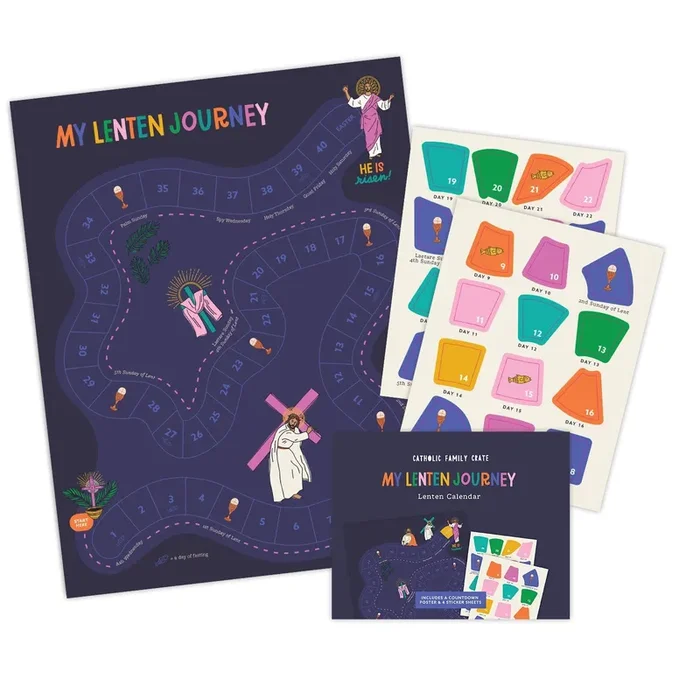 “my Lenten Journey ” Interactive Lent Sticker Calendar