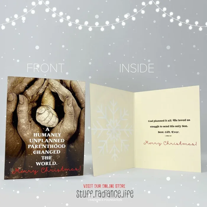“Unplanned Parenthood” Pro-Life Christmas Cards (4.2in x 5.5in)