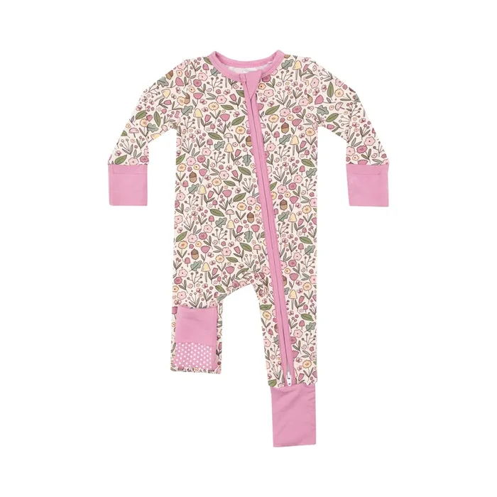 Acorn Floral – 2 Way Zipper Romper