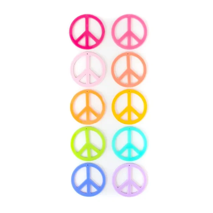 Acrylic Charms – Peace Sign
