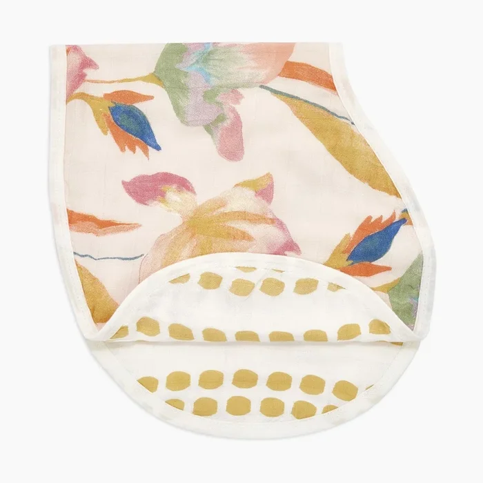 aden+anais Marine Gardens -Floral Seaweed Silky Soft Burpy Bib