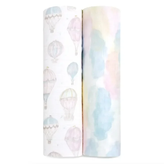 Aden + Anais Organic Muslin Swaddles In Above The Clouds