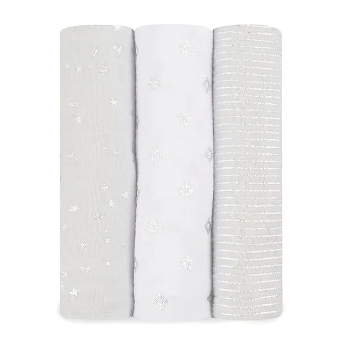 aden+anais Swaddles (3 pack) Metallic Charm