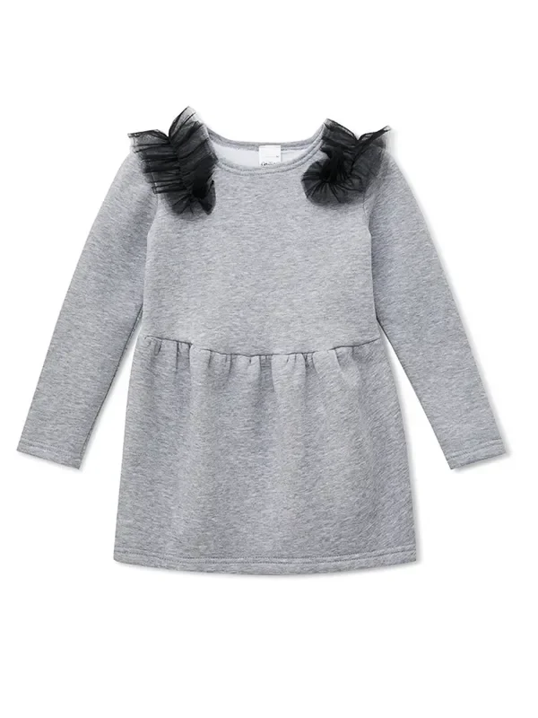 Adorable Grey Casual Tunic by Kids Couture