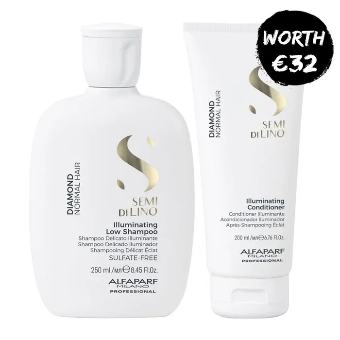 Alfaparf Semi Di Lino Diamond Shampoo & Conditioner Duo For Dull Hair