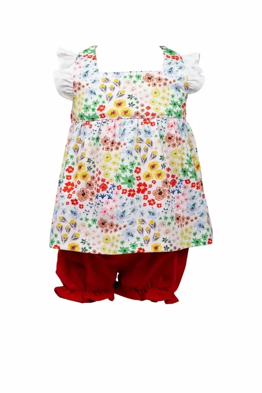 Alice Floral bloomer set (Pima)