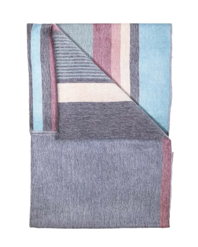 Alpaca Throw Blanket – Blue Bird