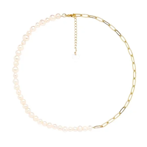 Amara Pearl & Chain Necklace