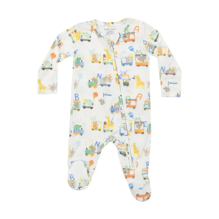 Animal Train – 2 Way Zipper Footie