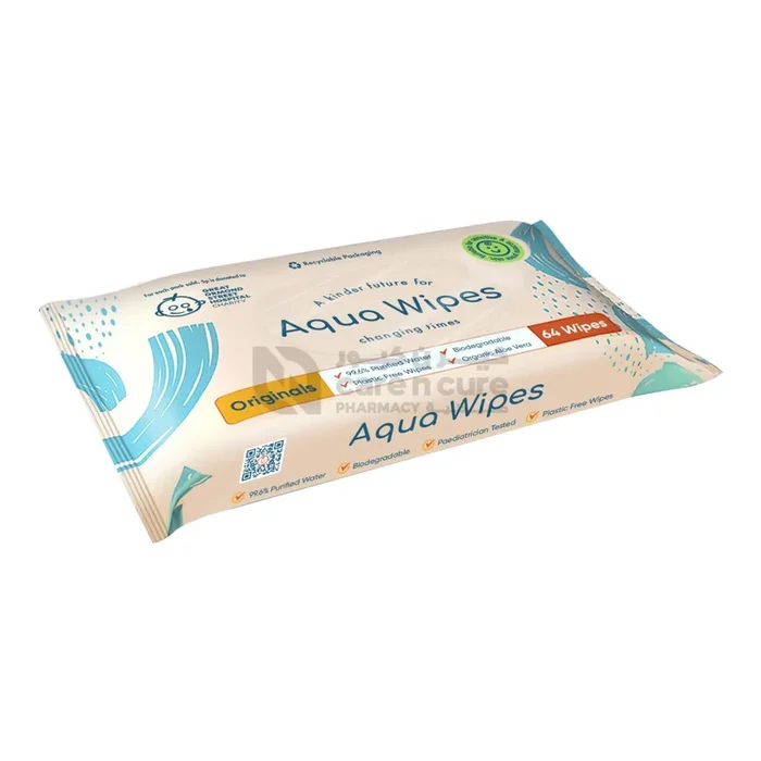 Aqua Wipes Originals Pack Of 64 Pieces