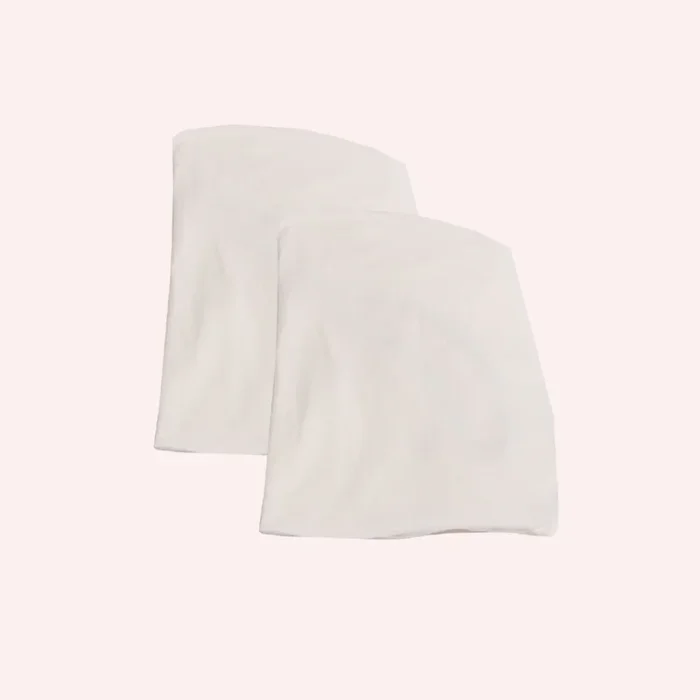 Arlo Fitted Sheet Set White – Bassinet & Cot