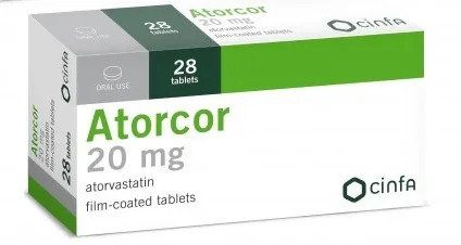 Atorcor 20mg Film coated Tablets 28 Pieces
