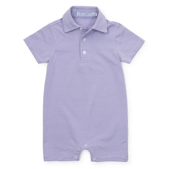 Austin Boys’ Performance Shortall By Lh Sport – Purple Stripes