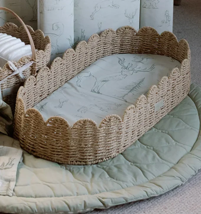 Baby Changing Basket and Mat Bundle