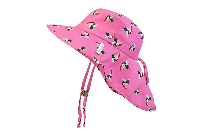 Baby/kids Sun Hat With Neck Cape – Toucan