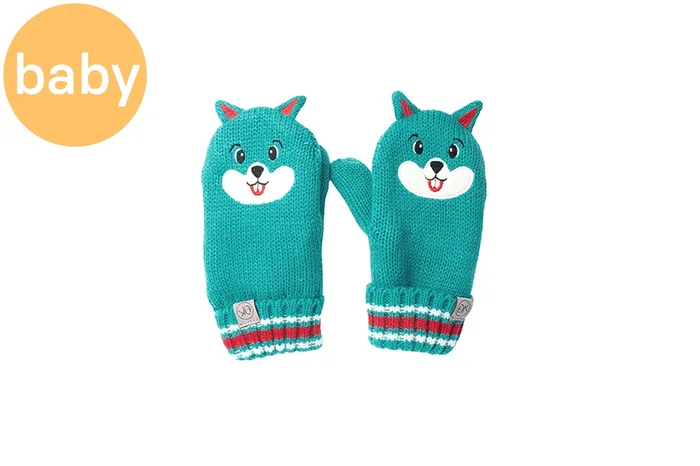 Baby Knitted Mittens – Squirrel