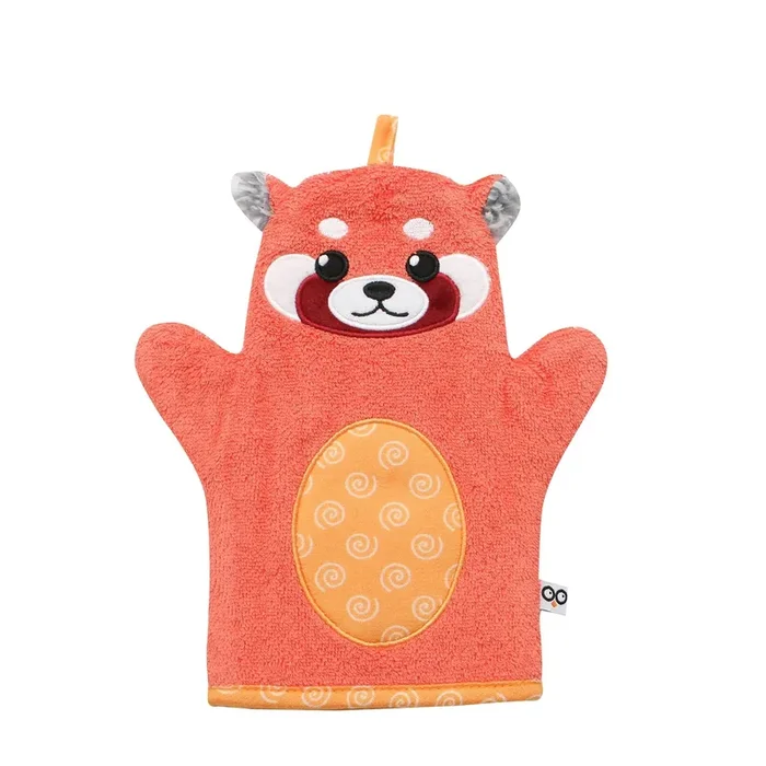 Baby Plush Terry Bath Mitt – Remi The Red Panda